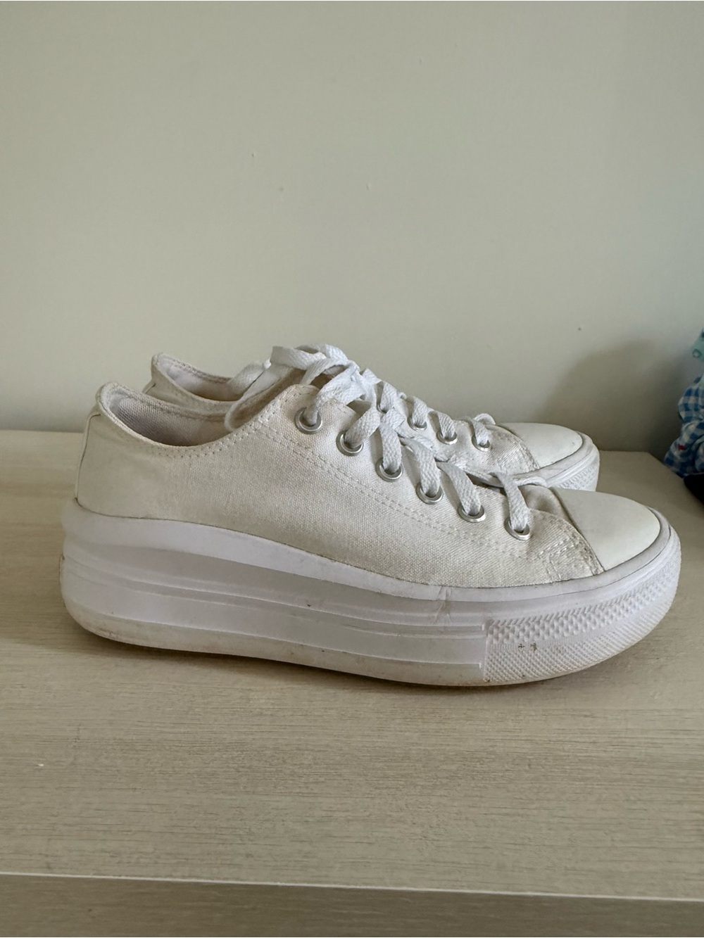 Converse White Low-Top Platform Sneakers - Women